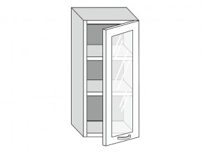 19.40.3 Шкаф настенный (h=913) на 400мм с 1-ой стекл. дверцей в Ноябрьске - noyabrsk.magazin-mebel74.ru | фото