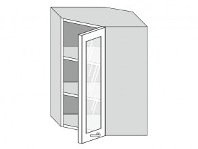 19.60.3у Шкаф настенный (h=913) угловой на 600мм со стекл. дверцей в Ноябрьске - noyabrsk.magazin-mebel74.ru | фото