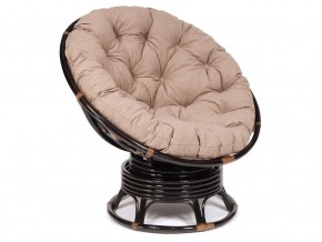 Кресло-качалка Papasan w 23/01 B с подушкой Antique brown, экошерсть Коричневый в Ноябрьске - noyabrsk.magazin-mebel74.ru | фото