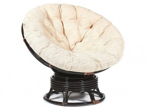 Кресло-качалка Papasan w 23/01 B с подушкой Antique brown, ткань Старт в Ноябрьске - noyabrsk.magazin-mebel74.ru | фото