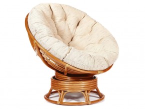 Кресло-качалка Papasan w 23/01 B с подушкой Cognac, ткань Старт в Ноябрьске - noyabrsk.magazin-mebel74.ru | фото