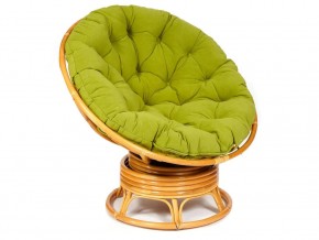 Кресло-качалка Papasan w 23/01 B с подушкой Honey, флок Олива в Ноябрьске - noyabrsk.magazin-mebel74.ru | фото