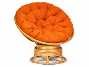 Кресло-качалка Papasan w 23/01 B с подушкой Honey, ткань Оранжевый в Ноябрьске - noyabrsk.magazin-mebel74.ru | фото