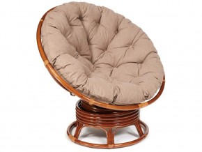 Кресло-качалка Papasan w 23/01 B с подушкой Pecan, экошерсть Коричневый в Ноябрьске - noyabrsk.magazin-mebel74.ru | фото