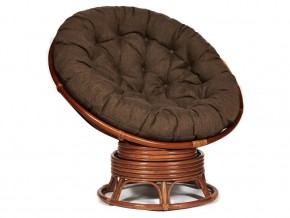 Кресло-качалка Papasan w 23/01 B с подушкой Pecan, ткань Коричневый в Ноябрьске - noyabrsk.magazin-mebel74.ru | фото