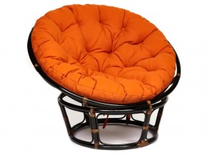 Кресло Papasan 23/01 W с подушкой Antique brown, ткань Оранжевый в Ноябрьске - noyabrsk.magazin-mebel74.ru | фото