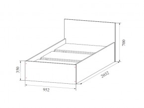 Кровать одинарная (Без матраца 0,9*2,0) в Ноябрьске - noyabrsk.magazin-mebel74.ru | фото