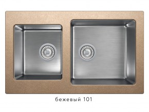 Мойка комбинированная Tolero twist TTS-840 Бежевый 101 в Ноябрьске - noyabrsk.magazin-mebel74.ru | фото