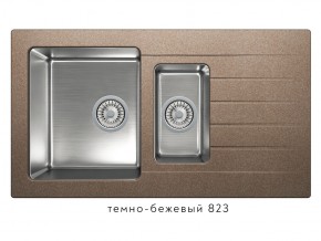 Мойка комбинированная Tolero twist TTS-890 Темно-бежевый 823 в Ноябрьске - noyabrsk.magazin-mebel74.ru | фото