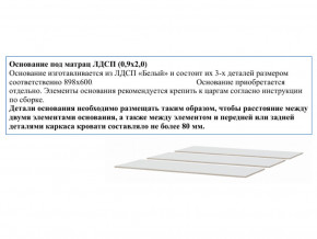 Основание из ЛДСП 0,9х2,0м в Ноябрьске - noyabrsk.magazin-mebel74.ru | фото