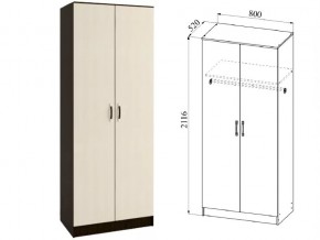 Шкаф 2 двери Ронда ШКР800.1 венге/дуб белфорт в Ноябрьске - noyabrsk.magazin-mebel74.ru | фото