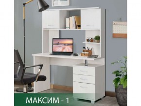 Стол компьютерный Максим-1 Ясень Анкор Светлый в Ноябрьске - noyabrsk.magazin-mebel74.ru | фото