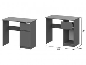 Стол письменный 900 Денвер Графит серый в Ноябрьске - noyabrsk.magazin-mebel74.ru | фото