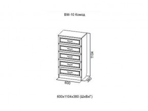 ВМ-10 Комод в Ноябрьске - noyabrsk.magazin-mebel74.ru | фото
